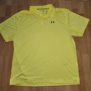 Yellow Under Armour Golf Shirt